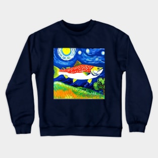 Fish T-Shirt Newfoundland Van Gogh Labrador T-Shirt Artsy Mug Crewneck Sweatshirt